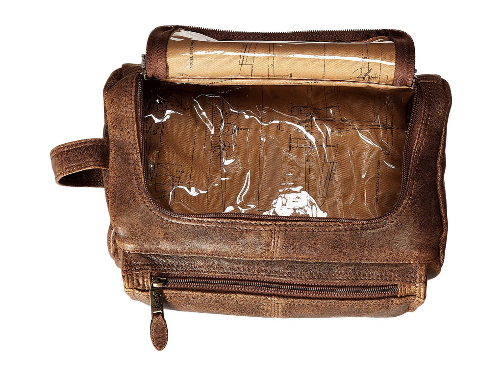 Scully Aero Squadron Leather Zip Shave Kit