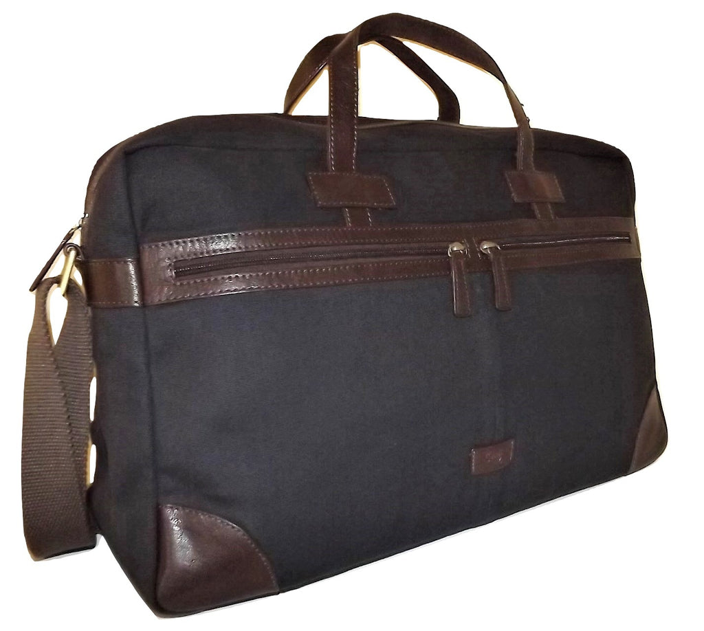Scully Cambria Canvas & Leather 19" Duffel Navy