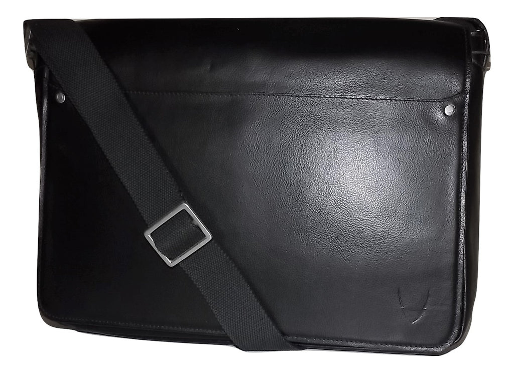 Scully Hidesign Corporate Series Laptop Messenger Bag Black