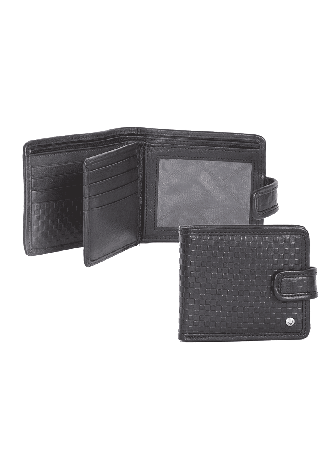 Scully Hidesign Leather Bifold Center-Flip ID Wallet Brown