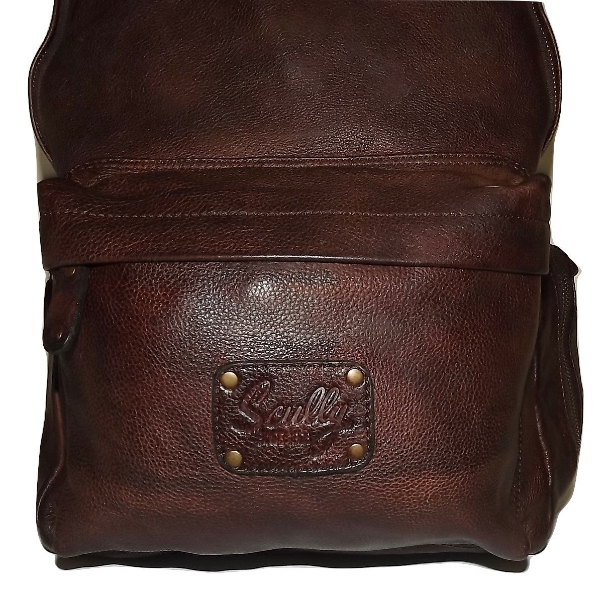 brown leather backpack india Scully Men's Leather Backpack