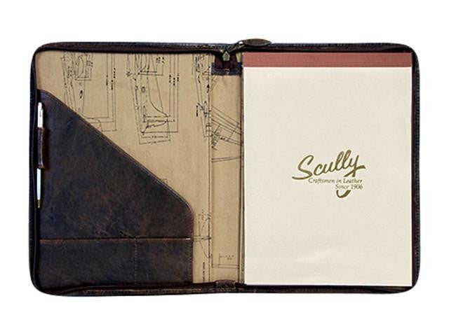 Scully Aero Squadron Vintage Leather Writing Padfolio
