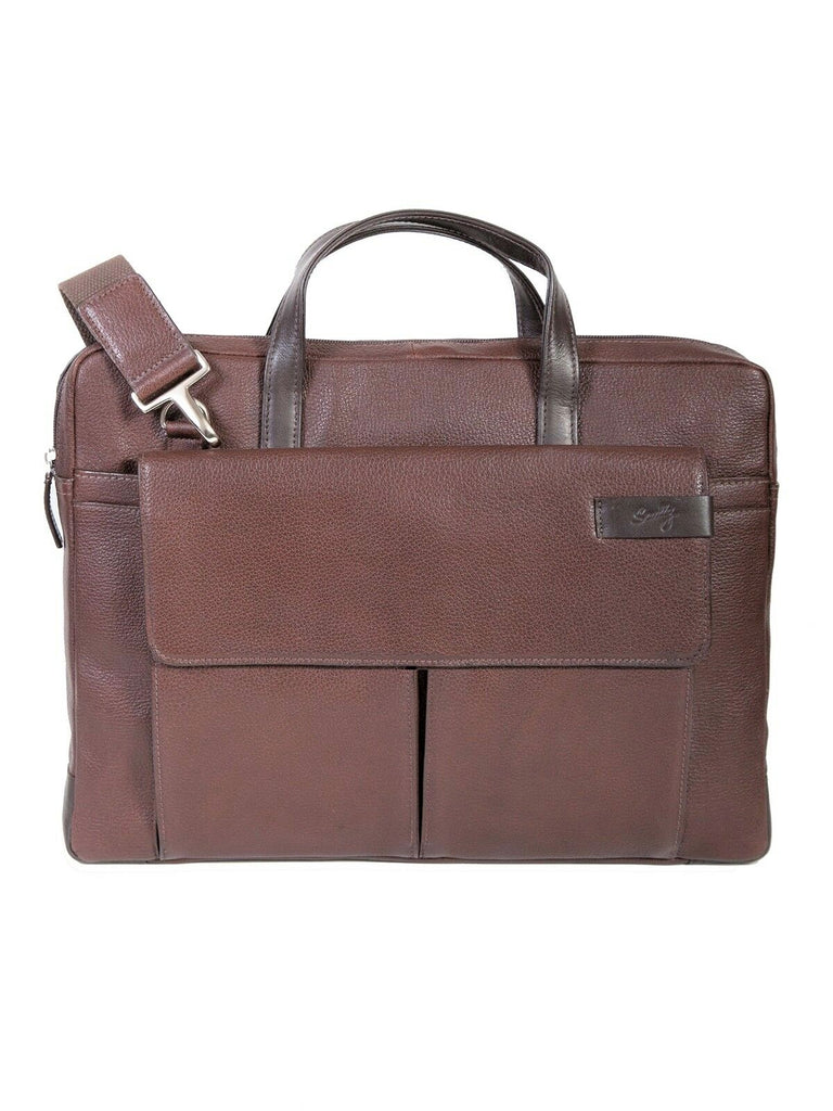 Scully Briefcase, 906-48, Chocolat, 25