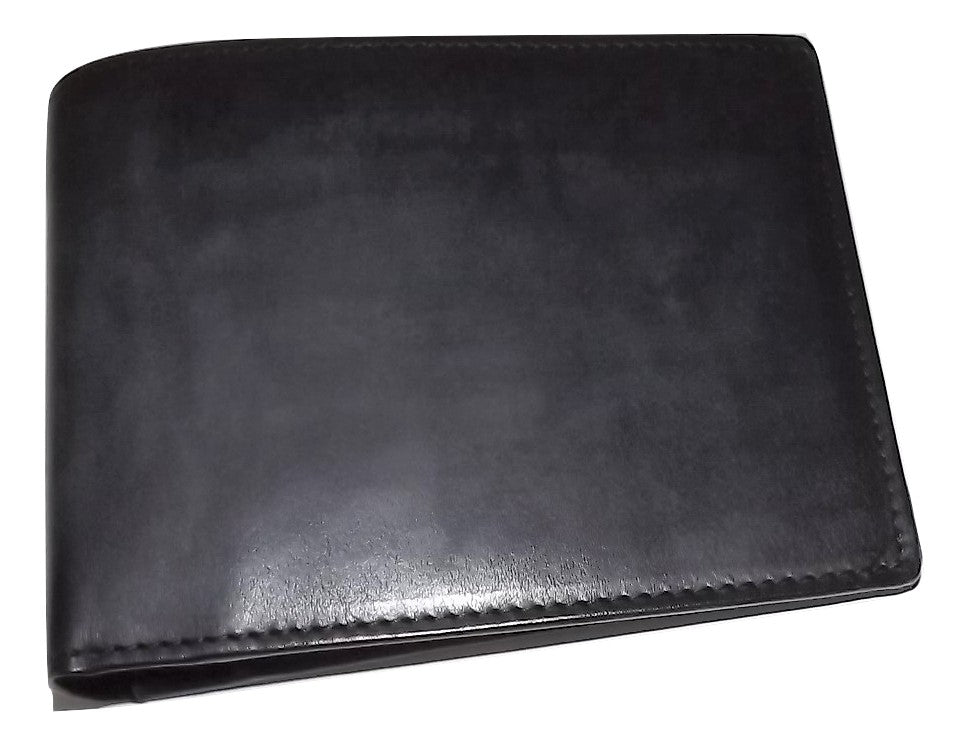 Spernanzoni Luxe Italian Leather Bifold 8 Pocket Wallet Ocean