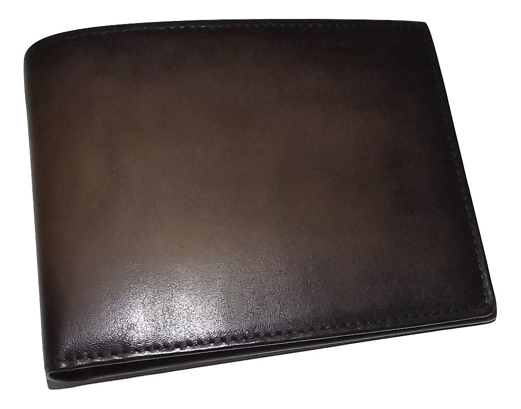Spernanzoni Luxe Italian Leather Bifold 8 Pocket Wallet Mocha