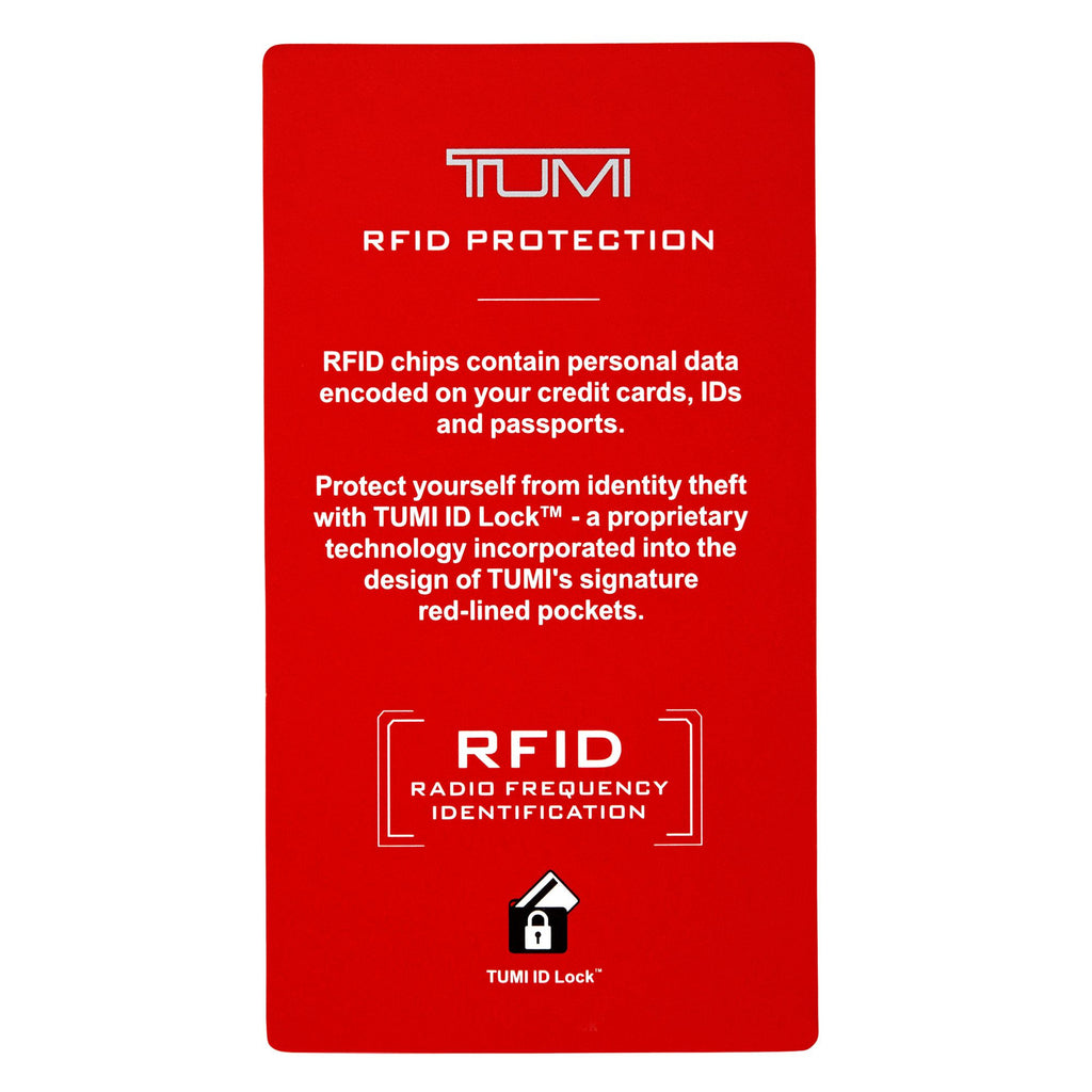 Tumi Men's Chambers RFID Lock Slim Front Pocket Card Case Wallet Gunmetal