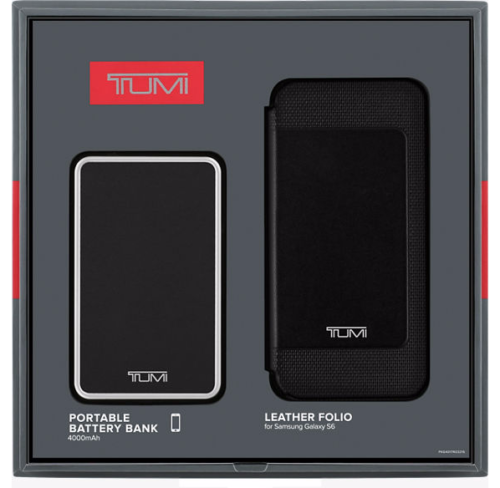 Tumi Samsung Galaxy S6 Leather Smartphone Folio Case with Charger