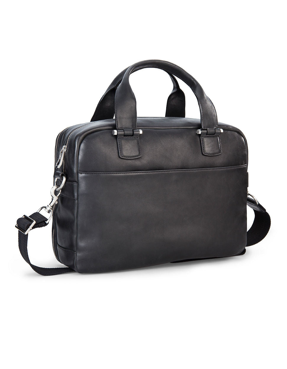Ugg Australia Leather Branford Brief Bag Black Travel Trek